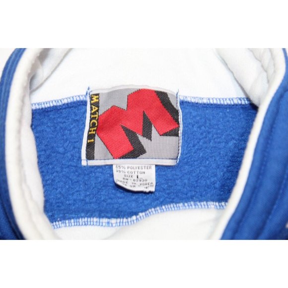 VTG 80s 90s Duke Blue Devils Basketball Pullover Mock Neck Sweatshirt Y2K Size L - Picture 4 of 5